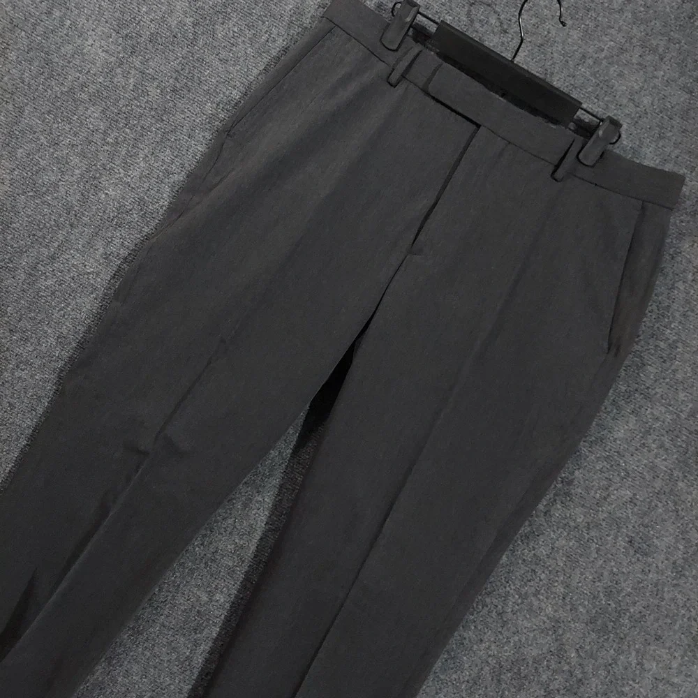 Polo Ralph Lauren Suit Pants Mens 35x30 Gray Stretch Wool‎ Blend Dress Formal